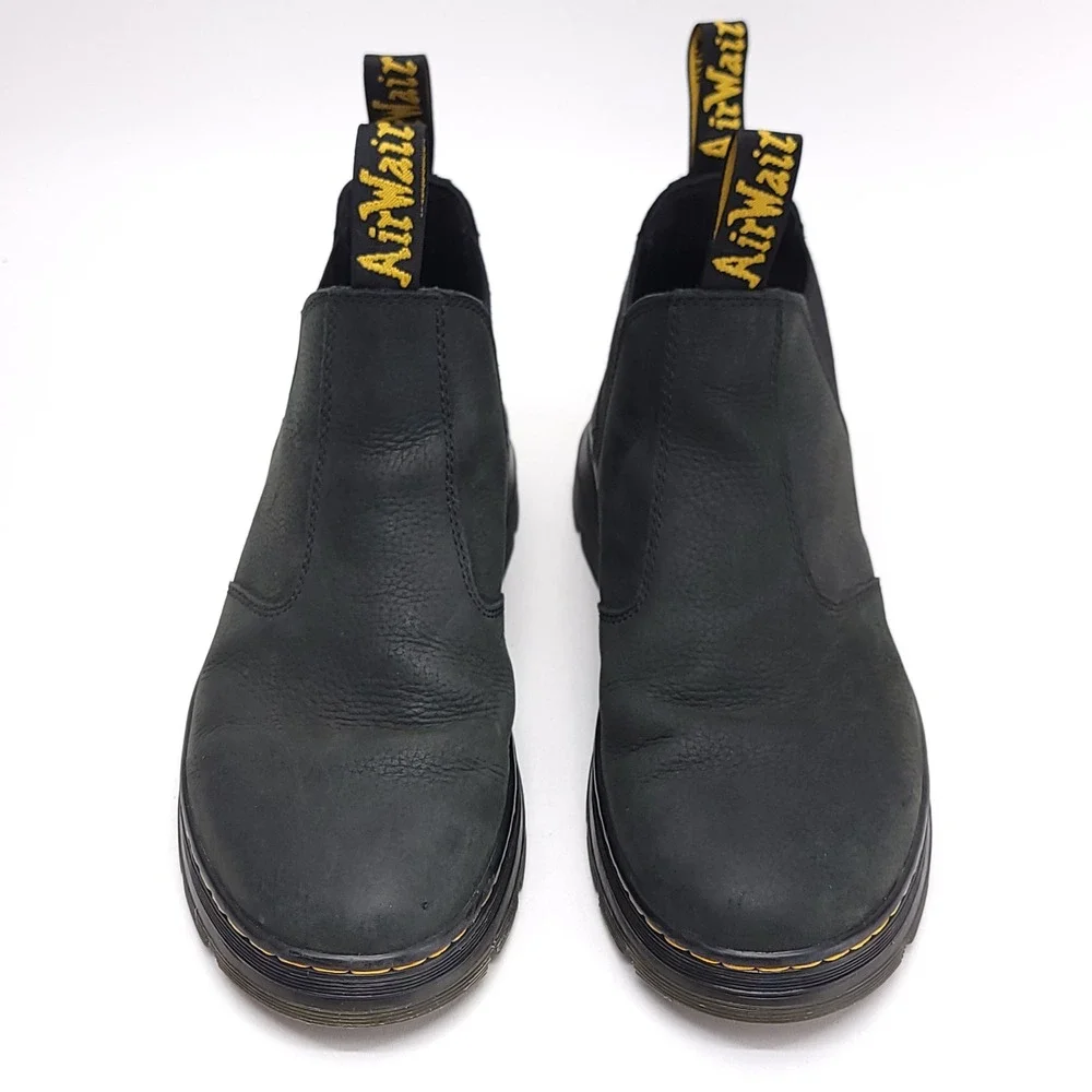 Dr. Martens Hardie II Black Leather Chelsea Boots Mens Size 10 US 9 UK